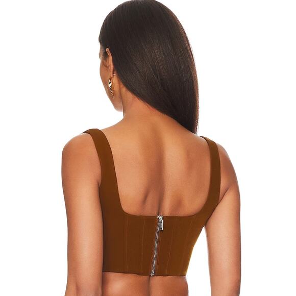 Lovers and Friends Christelle Top in Mocha Brown NWT Size Small - Picture 3 of 3